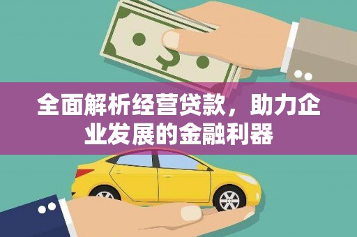 巴青全面解析经营贷款，助力企业发展的金融利器