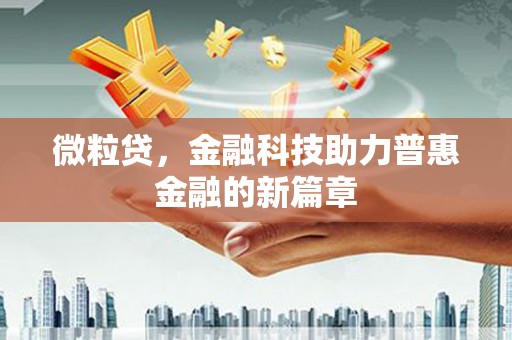 巴青微粒贷，金融科技助力普惠金融的新篇章