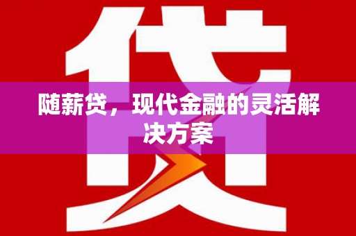 巴青随薪贷，现代金融的灵活解决方案