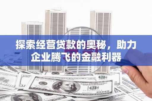巴青探索经营贷款的奥秘，助力企业腾飞的金融利器