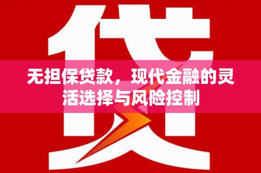 巴青无担保贷款，现代金融的灵活选择与风险控制