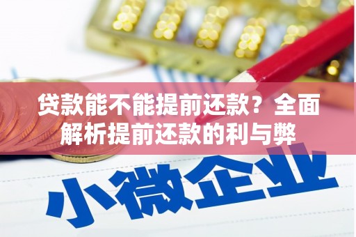 巴青贷款能不能提前还款？全面解析提前还款的利与弊