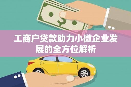 巴青工商户贷款助力小微企业发展的全方位解析