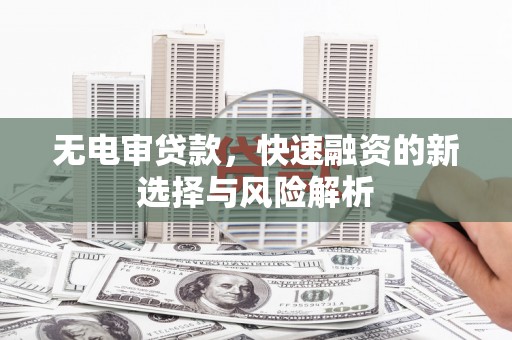 巴青无电审贷款，快速融资的新选择与风险解析