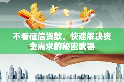 巴青不看征信贷款，快速解决资金需求的秘密武器