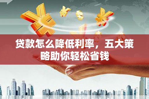 巴青贷款怎么降低利率，五大策略助你轻松省钱