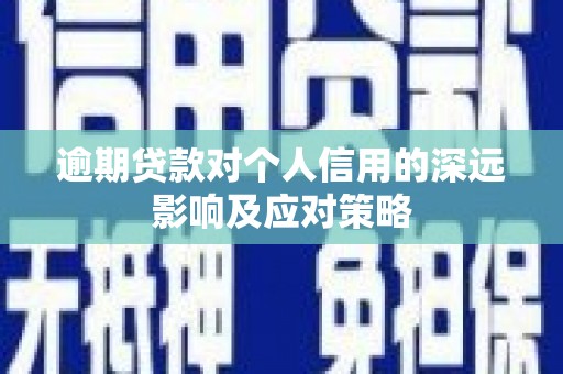 巴青逾期贷款对个人信用的深远影响及应对策略