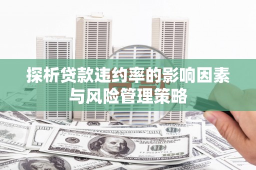 巴青探析贷款违约率的影响因素与风险管理策略