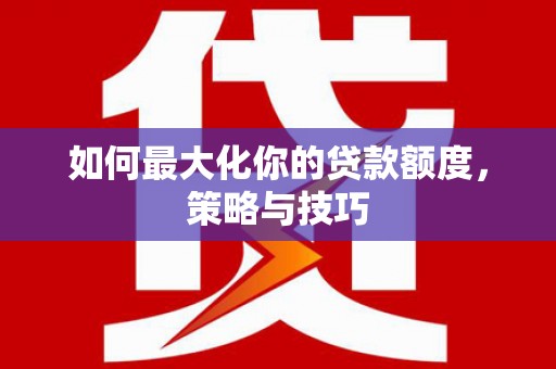 巴青如何最大化你的贷款额度，策略与技巧