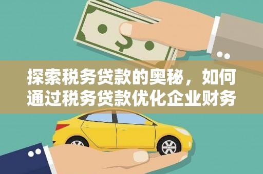 巴青探索税务贷款的奥秘，如何通过税务贷款优化企业财务