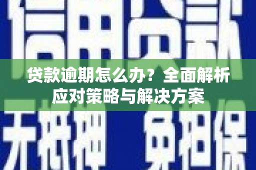 巴青贷款逾期怎么办？全面解析应对策略与解决方案