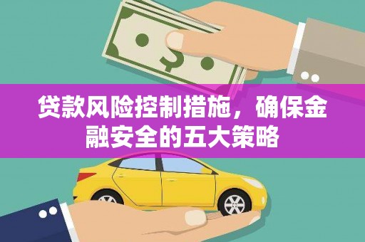 巴青贷款风险控制措施，确保金融安全的五大策略
