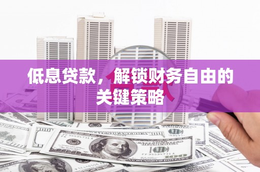 巴青低息贷款，解锁财务自由的关键策略