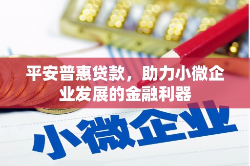 巴青平安普惠贷款，助力小微企业发展的金融利器