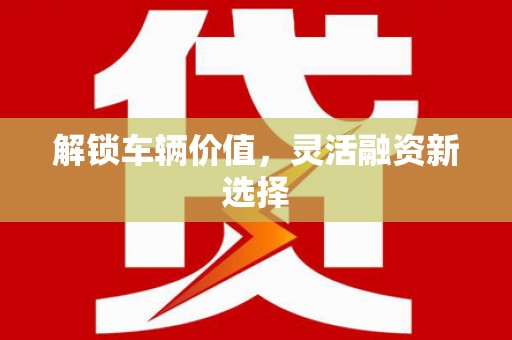 巴青解锁车辆价值，灵活融资新选择