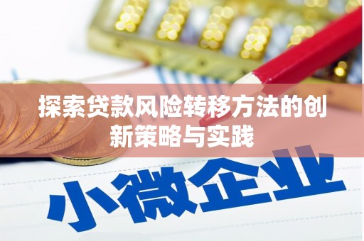 巴青探索贷款风险转移方法的创新策略与实践